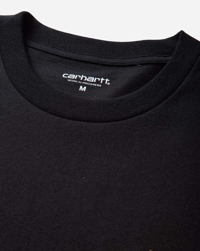 Carhartt WIP S/S Arch Script T-Shirt Black/WIP H Brown T-Shirts Shortsleeve I037255 3ZGXX