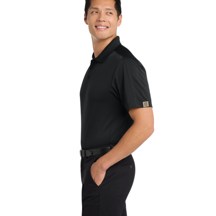 Mens Black Obsessed Diamond Polo - C21® logo - FINAL STOCK