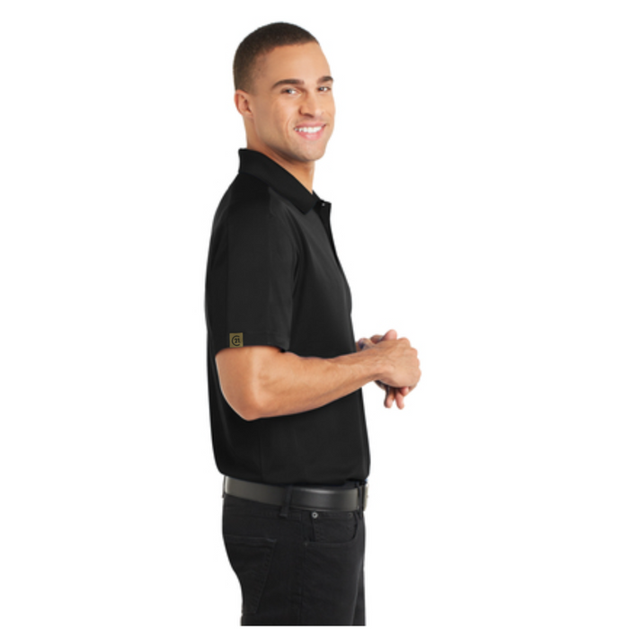 Mens Black Obsessed Diamond Polo - CENTURY 21® logo - FINAL STOCK