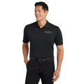 Mens Diamond Jacquard Polo, Black | New Millennium