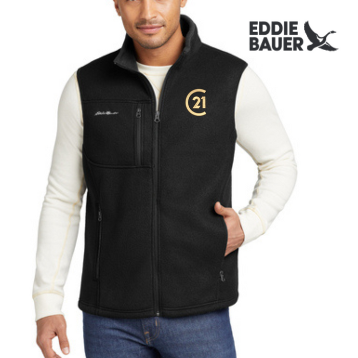 Mens Eddie Bauer® Black Fleece Vest - C21®