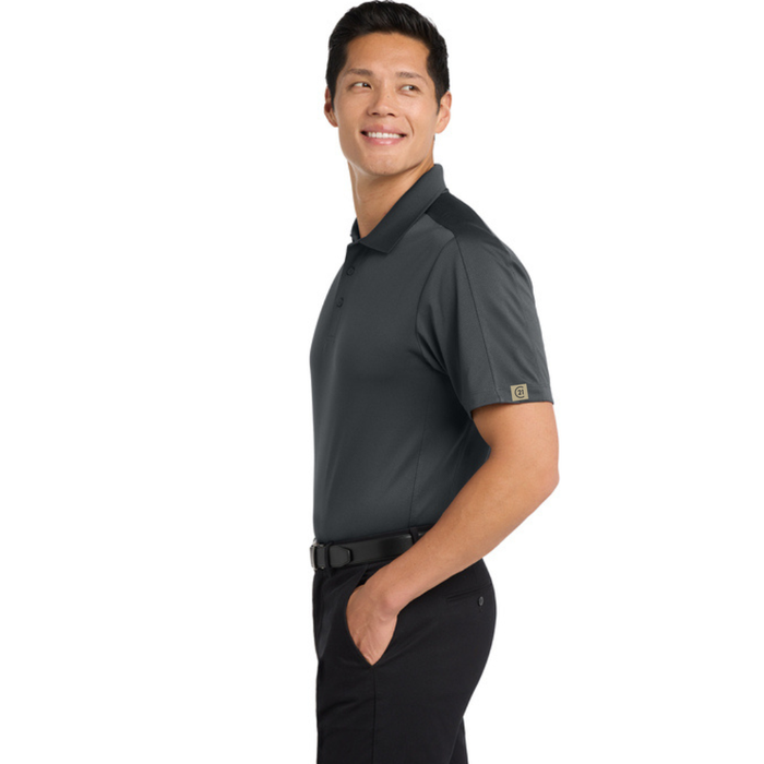 Mens Graphite Grey Obsessed Diamond Polo - C21® logo
