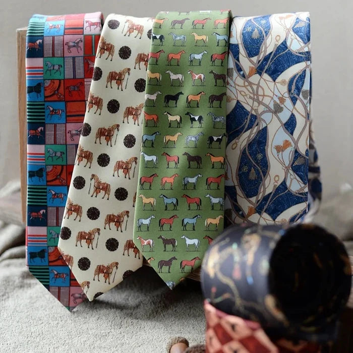 Men's Tie Horse Perr