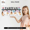 Mermaid Theme Customized Wall Name Frame With 5 Images for Wall Decoration