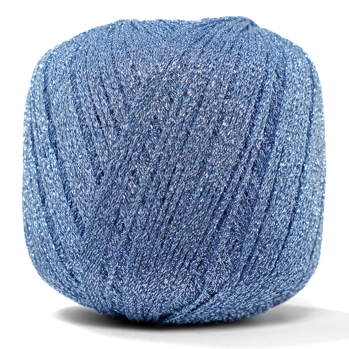 Metallic Shimmer Yarn - Powder Blue Color