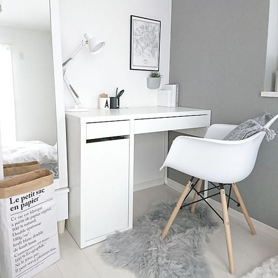 MICKE Desk, 105x50cm, White