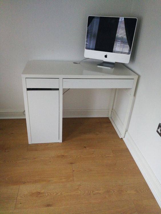 MICKE Desk, 105x50cm, White