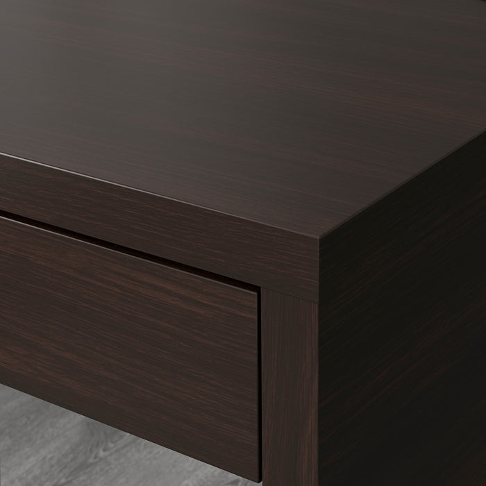 MICKE desk, 73cm, Black-brown