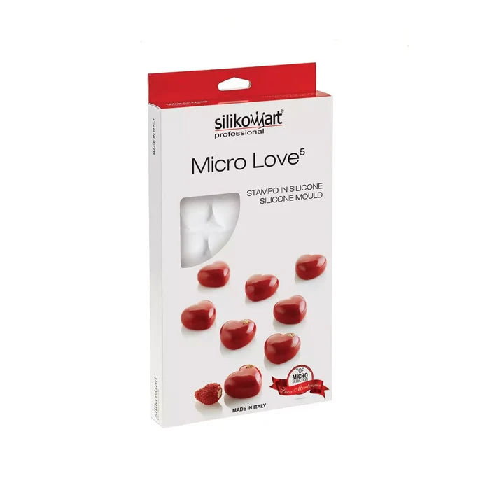 Siliokomart Silicone mold packaging with red and white design on a white background