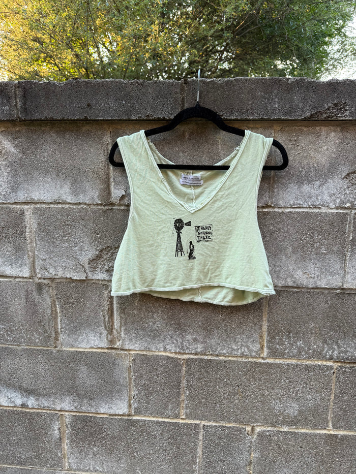 Mini Prints Collage - Green Tank Top - UO