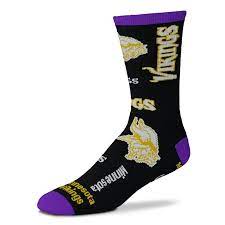 Minnesota Vikings End to End Crew Socks