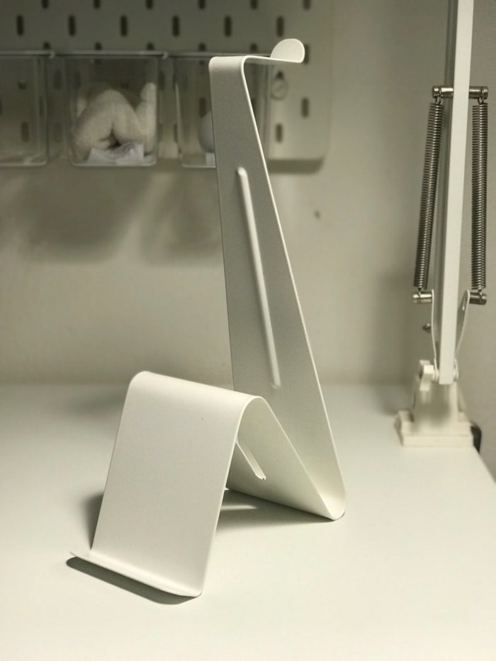 MOJLIGHET Stand for headphones and tablet/phone, White