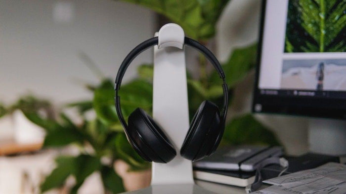 MOJLIGHET Stand for headphones and tablet/phone, White