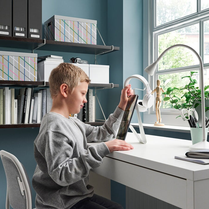MOJLIGHET Stand for headphones and tablet/phone, White
