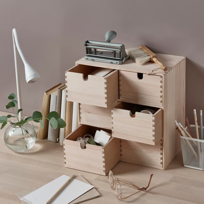 MOPPE Mini chest of drawers, Pine, 31x18x32cm