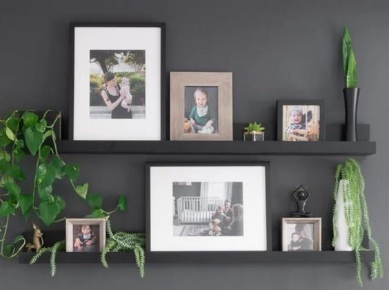 MOSSLANDA picture ledge, 55cm, Black