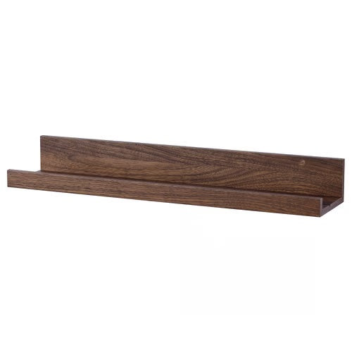 MOSSLANDA Picture ledge, Walnut effect, 55cm