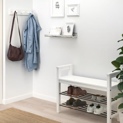 MOSSLANDA Picture ledge, white stained pine effect, 55cm