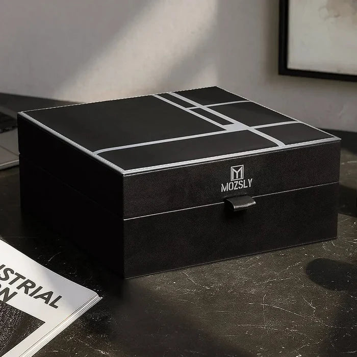 MOZSLY Luxury 6 Watch Storage Box – Berlin Obsidian Black (Artist’s Series)_06