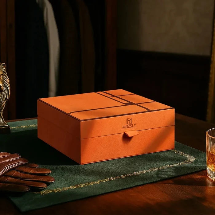 MOZSLY Luxury 6 Watch Storage Box – Seville Glow Orange (Artist’s Series)_02