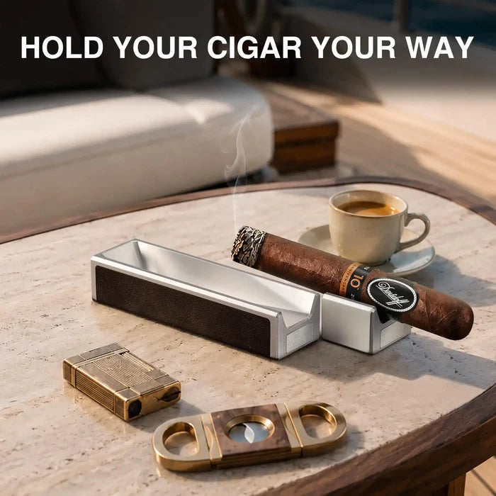 MOZSLY Park It Portable Aluminum Cigar Ashtray-Silver_03