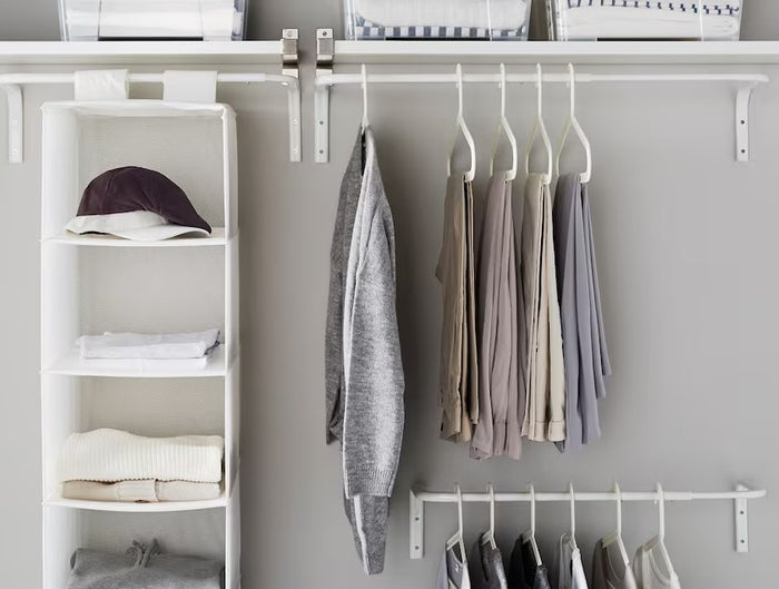 MULIG Clothes bar, White, 60-90cm