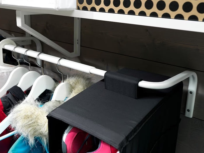 MULIG Clothes bar, White, 60-90cm