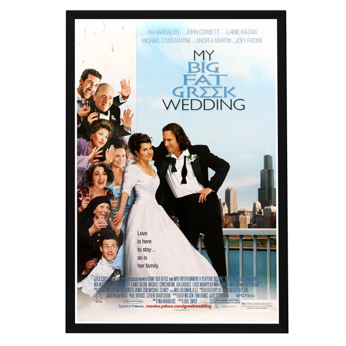 "My Big Fat Greek Wedding" (2002) Framed Movie Poster