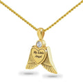 "My Little Angel"  Gold Steel Pendant Funeral Cremation Urn for Ashes w/necklace