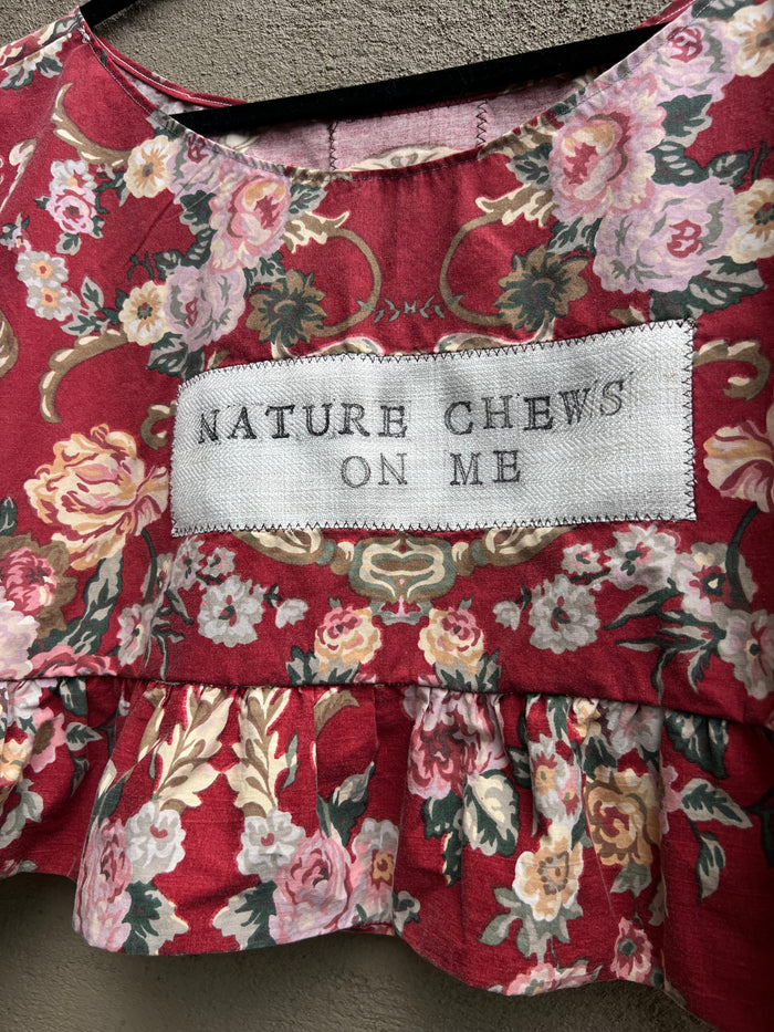 nature chews on me - pillowcase top