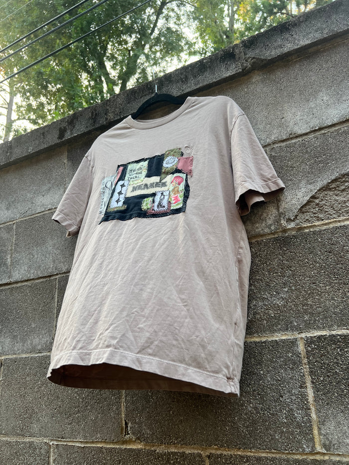 Nearer - Brown Patchwork Tshirt