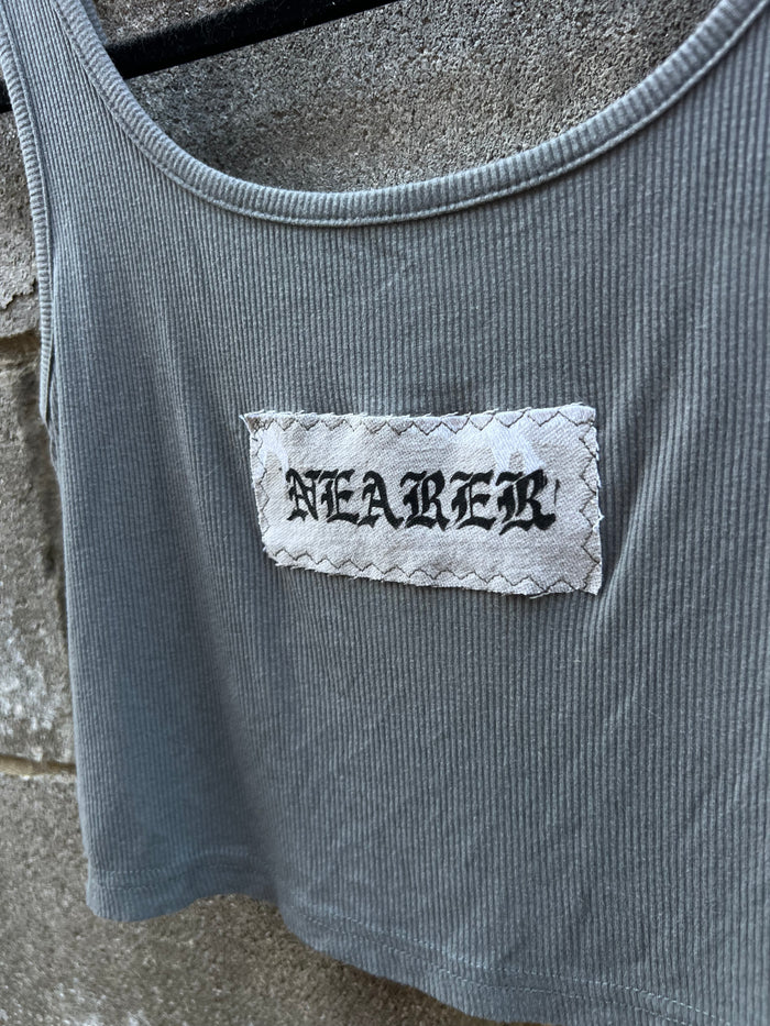 Nearer - Grey Patchwork Tank Top