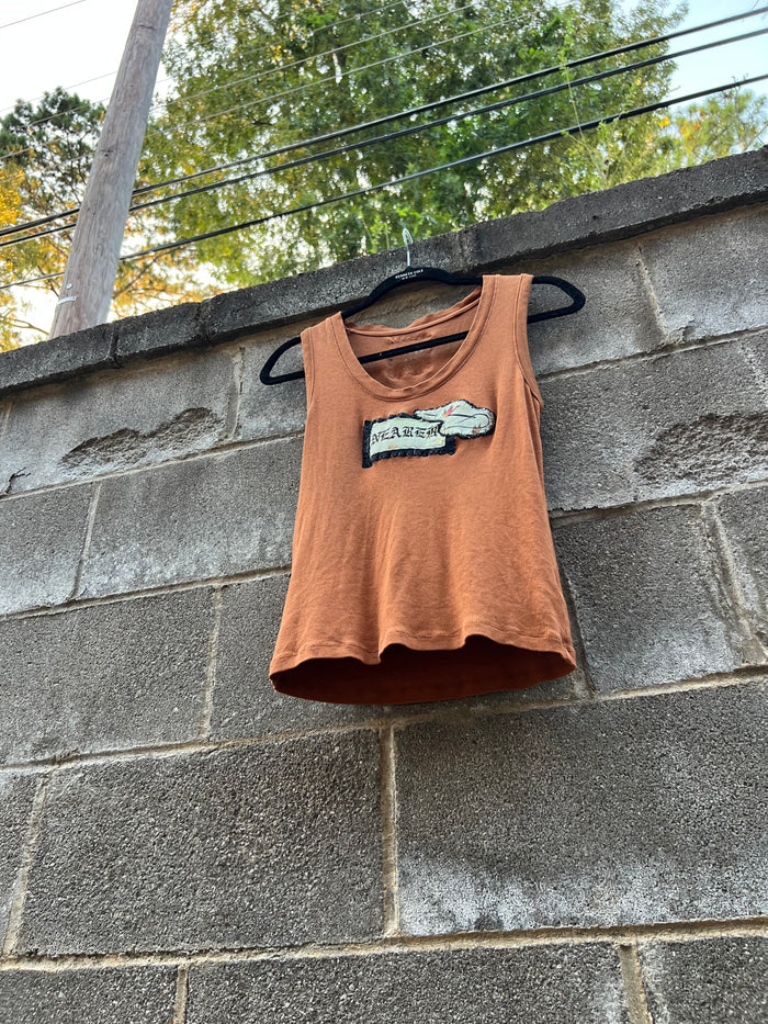 Nearer - Rust Patchwork Tank Top - aND