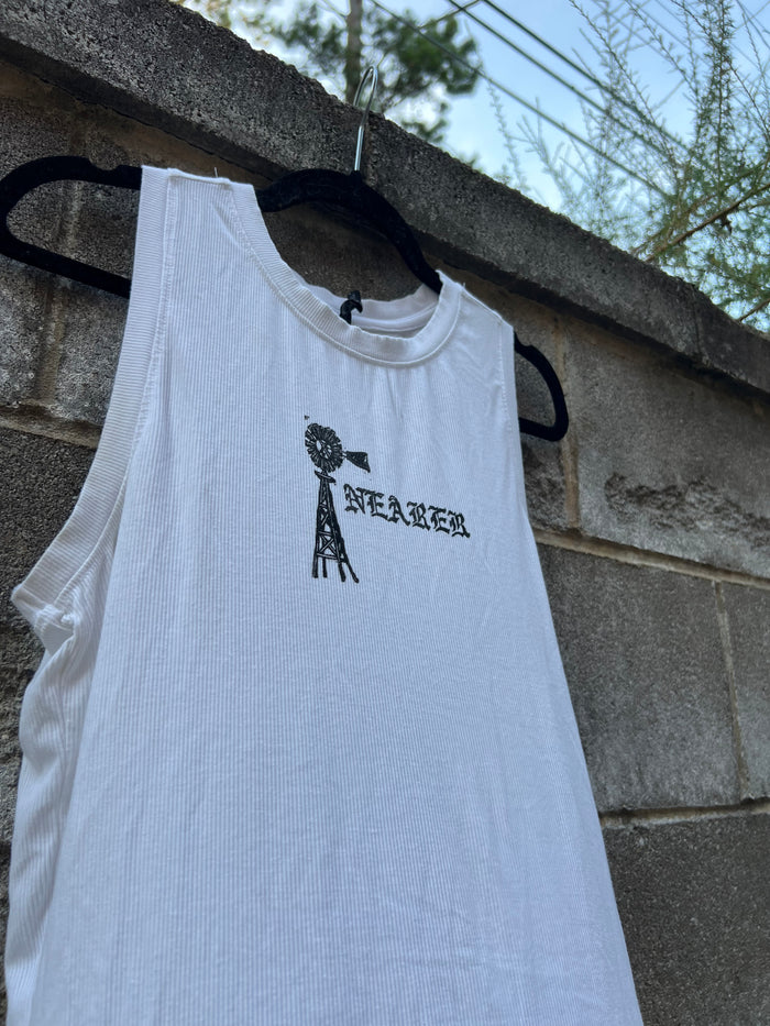 Nearer - White Tank Top