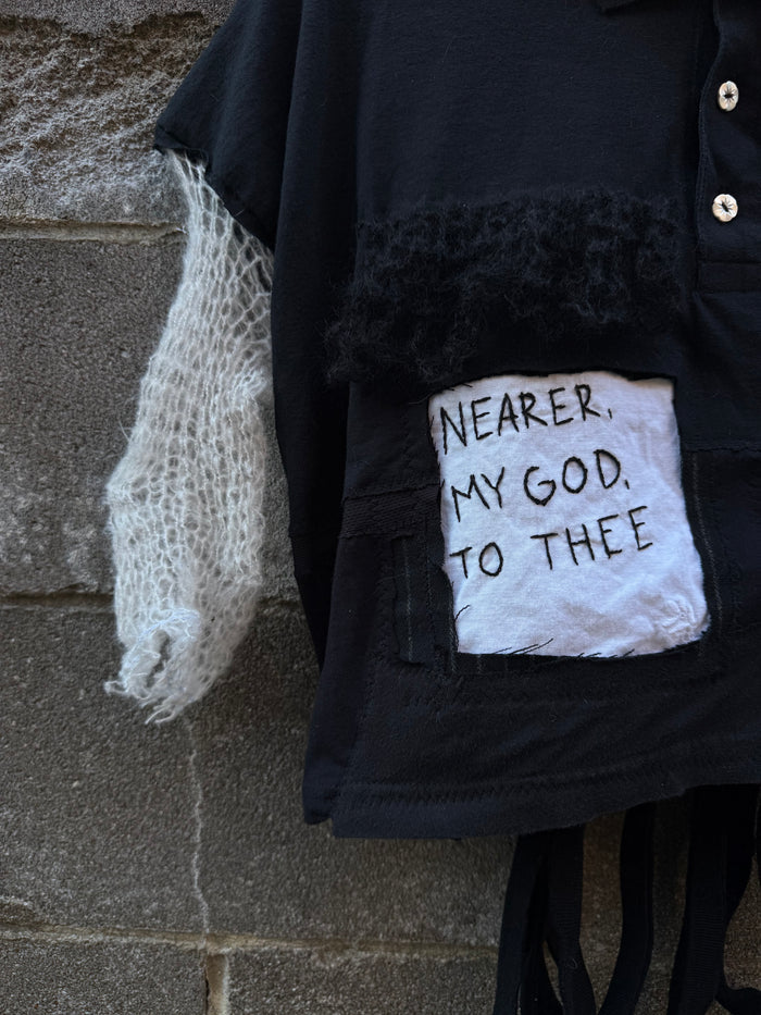 Nearer, My God, to Thee - Black Scrapped Shirt