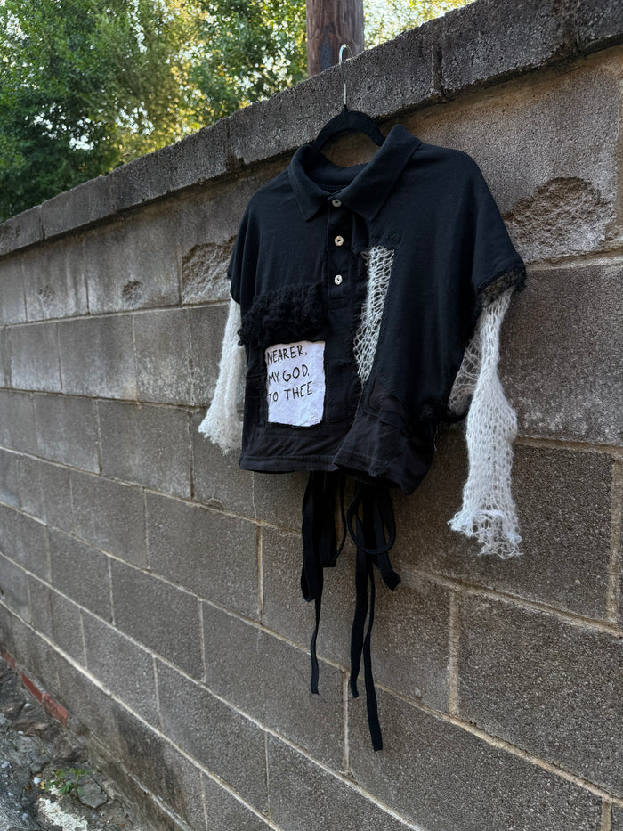 Nearer, My God, to Thee - Black Scrapped Shirt
