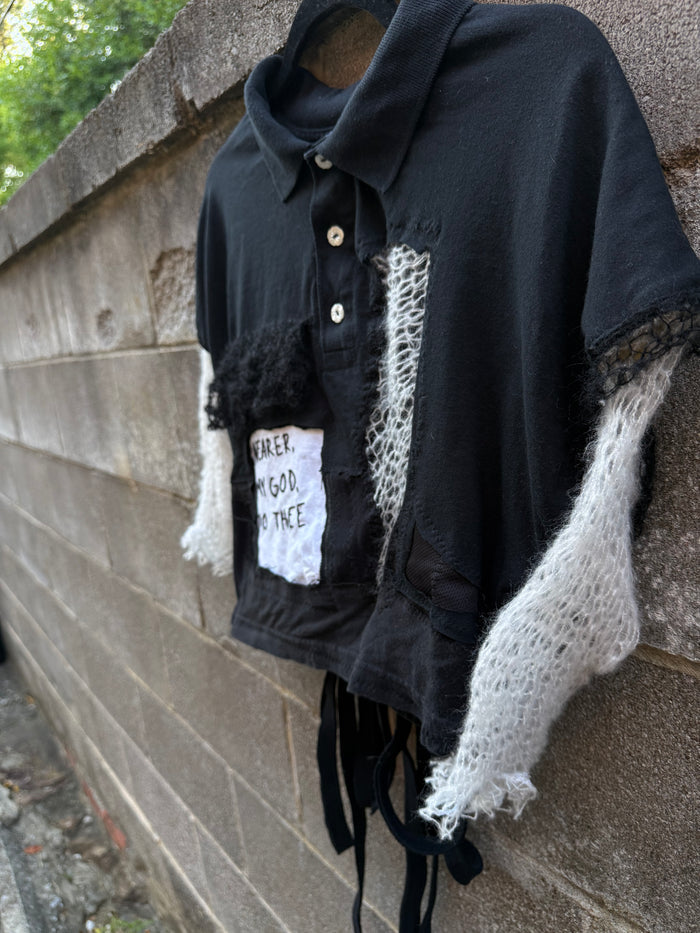 Nearer, My God, to Thee - Black Scrapped Shirt