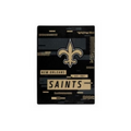 New Orleans Saints Blanket 60x80 Raschel Digitize Design