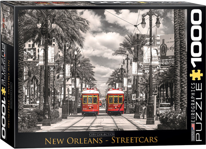 New Orleans Streetcars 1000 Piece Puzzle - Quick Ship - Puzzlicious.com