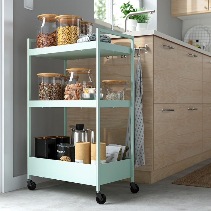 NISSAFORS Trolley, 50.5x30x83cm, Pale Green