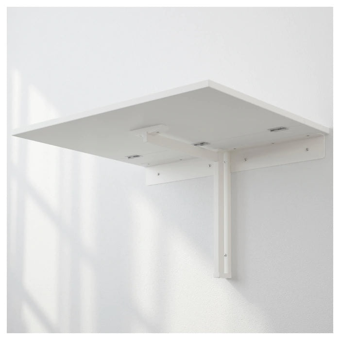 NORBERG  Wall-mounted drop-leaf table, White