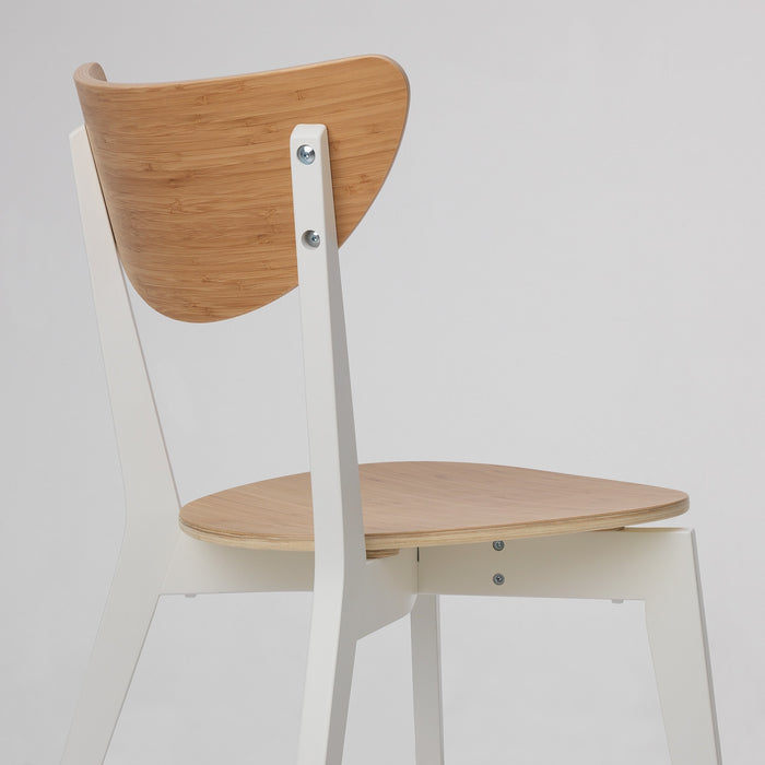 NORDMYRA Chair, Bamboo/white