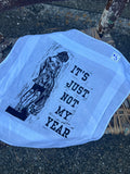 Not My Year - Alter Cloth / Vintage Handkerchief - no. 5