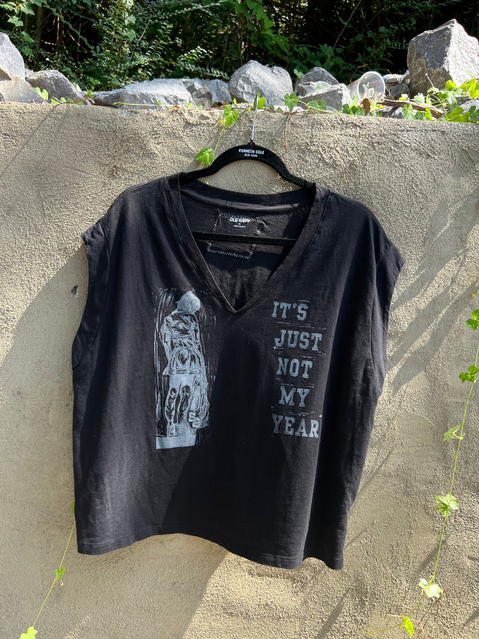 Not My Year - Black Muscle Tee