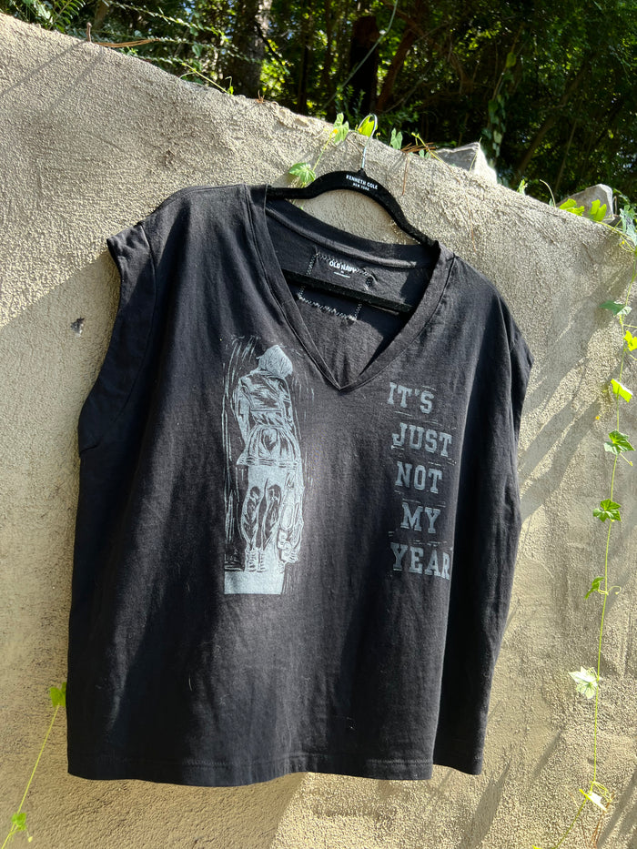 Not My Year - Black Muscle Tee