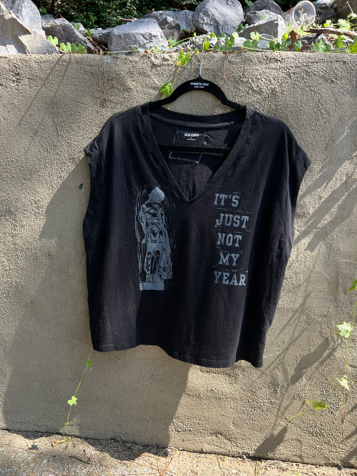 Not My Year - Black Muscle Tee
