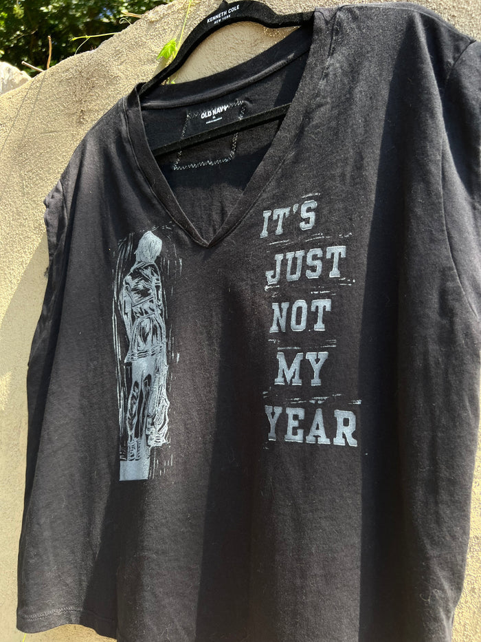 Not My Year - Black Muscle Tee