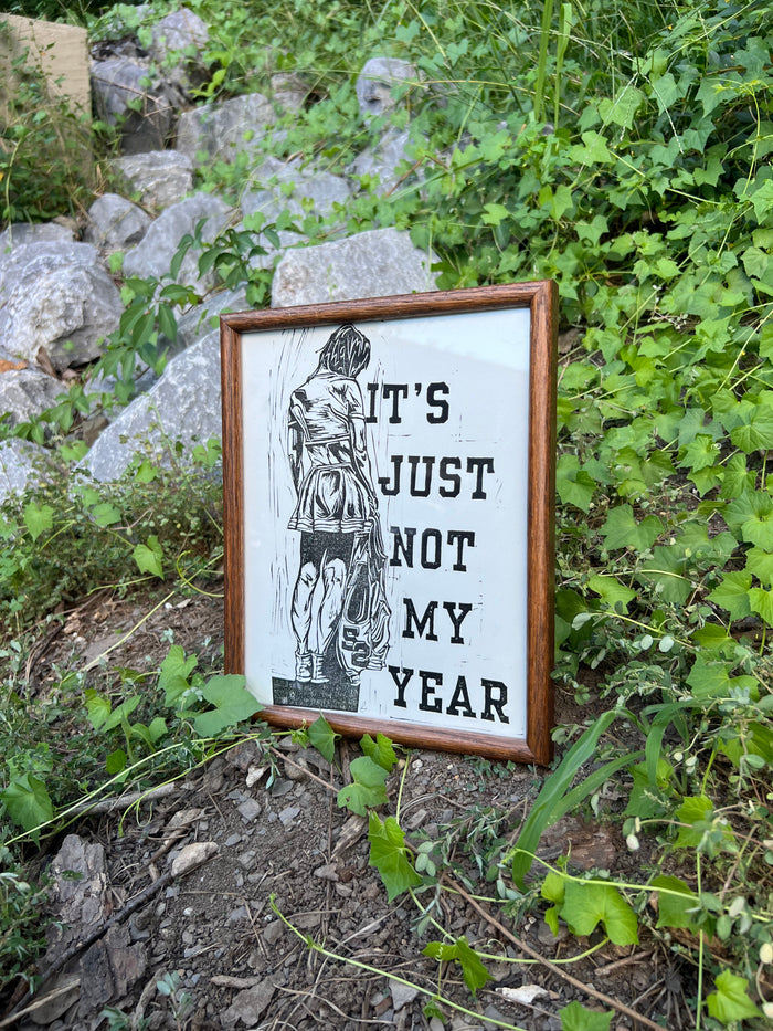 Not My Year - Framed Print