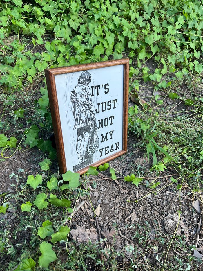 Not My Year - Framed Print