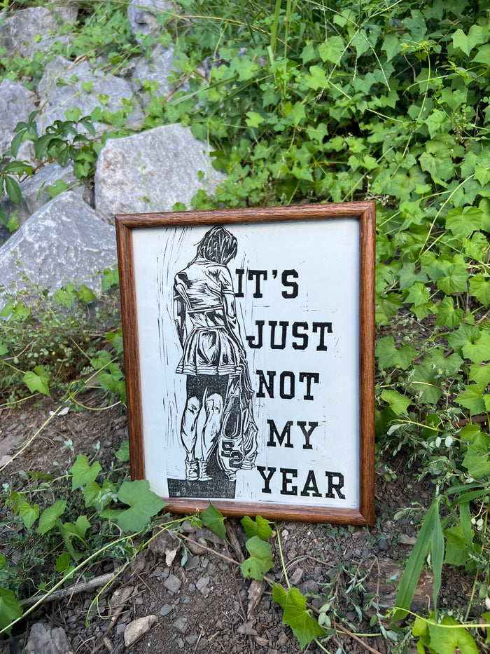 Not My Year - Framed Print